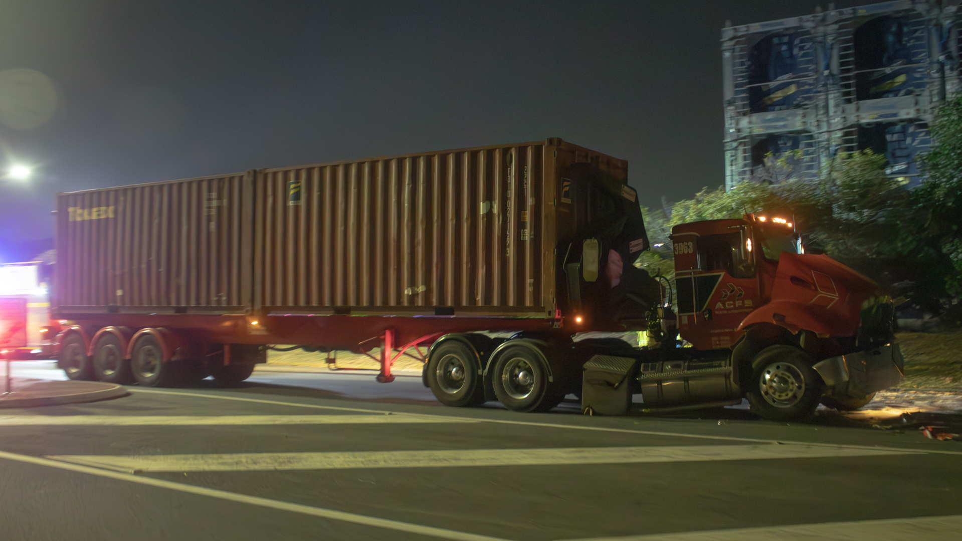 Two-truck crash at Port of Brisbane leaves one in hospital