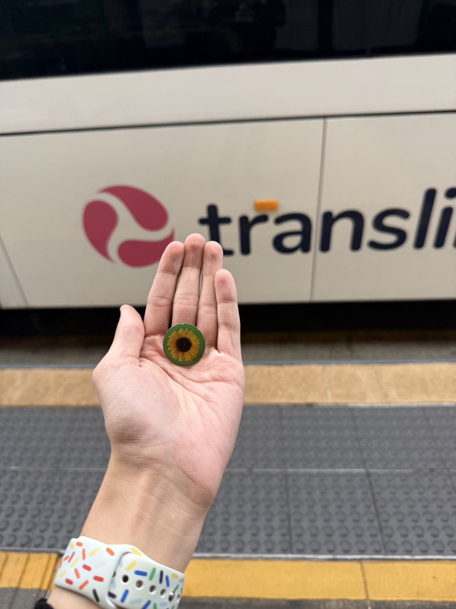 Push for Hidden Disabilities Sunflower on SEQ Public Transport
